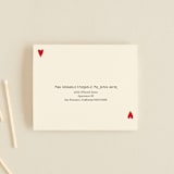 "Red Hearts" - Savvy Wedding Invitations in Champagne by Helena Vitto - FREE Recipient Addressing