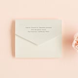 "Floral Emblem" - Savvy Wedding Invitations in Cream by Baumbirdy - Closed