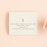 "Floral Emblem" - Savvy Wedding Invitations in Cream by Baumbirdy - FREE Recipient Addressing