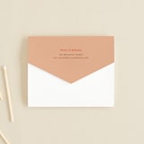 "Rory" - Savvy Wedding Invitations in Rust by Alaina Cherup - Closed