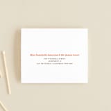 "Rory" - Savvy Wedding Invitations in Rust by Alaina Cherup - FREE Recipient Addressing