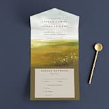 "Savanna" - Savvy Wedding Invitations in Fern by Lindsay Megahed - Front Open