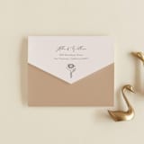 "Belle Rose" - Savvy Wedding Invitations in Buttercream by Claudia Orengo - Closed