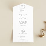 "Poem" - Savvy Wedding Invitations in Snow by Maja Cunningham - Front Open
