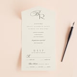 "Refined Beauty" - Savvy Wedding Invitations in Cream by Stacey Day - Front Open