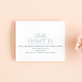 "Modern Romance" - Savvy Wedding Invitations in Navy by Hooray Creative - FREE Recipient Addressing