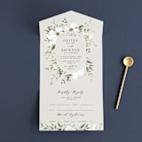 "Verde" - Savvy Wedding Invitations in Meadow by Petra Kern - Front Open