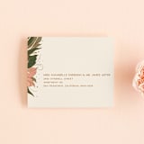 "Elegant Leaves" - Savvy Wedding Invitations in Slate by GeekInk Design - FREE Recipient Addressing