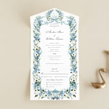 "Disney's Cinderella Fairytale" - Savvy Wedding Invitations in Bluebell by Susan Moyal - Front Open