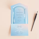 "Disney's Frozen True Love" - Savvy Wedding Invitations in Frozen by Lori Wemple - Front Open