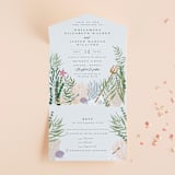 "Part Of Your World from Disney's Little Mermaid" - Savvy Wedding Invitations in Sea by Alethea and Ruth - Front Open