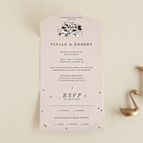 "Disney's Retro Mickey Mouse and Minnie Mouse" - Savvy Wedding Invitations in Retro by Sumak Studio - Front Open