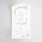 "Aster" - Savvy Wedding Invitations in Garden by Itsy Belle Studio - Front Open