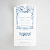 "Royal" - Savvy Wedding Invitations in Cobalt by Petra Kern - Front Open
