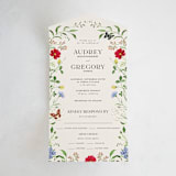 "Wild meadow" - Savvy Wedding Invitations in Elder Flower by Sarah Knight - Front Open