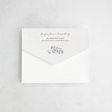 "Embroidered" - Savvy Wedding Invitations in Dusty Blue by Jen Owens - Closed