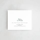 "Embroidered" - Savvy Wedding Invitations in Dusty Blue by Jen Owens - FREE Recipient Addressing