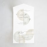 "Camille" - Savvy Wedding Invitations in Stone by Jackie Crawford - Front Open