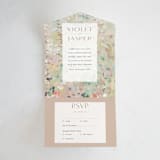 "English Garden" - Savvy Wedding Invitations in Daffodil by Lindsay Megahed - Front Open