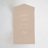 "Ophelia" - Savvy Wedding Invitations in Dusty Rose by Kelly Schmidt - Front Open