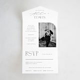 "Everly" - Savvy Wedding Invitations in Pearl by Christie Garcia - Front Open