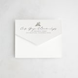 "Vineyard" - Savvy Wedding Invitations in Olive by Sarah Brown - Closed