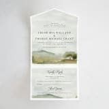 "Countryside" - Savvy Wedding Invitations in Emerald by Petra Kern - Front Open