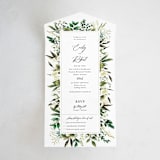 "Fresh Classic" - Savvy Wedding Invitations in Porcelain by Susan Moyal - Front Open