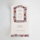 "Fleur" - Savvy Wedding Invitations in Sangria by Jen Owens - Front Open