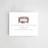 "Fleur" - Savvy Wedding Invitations in Sangria by Jen Owens - FREE Recipient Addressing