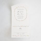 "delicate florals" - Savvy Wedding Invitations in Snow by Lori Wemple - Front Open