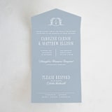 "Hartford" - Savvy Wedding Invitations in Powder by Erin L. Wilson - Front Open