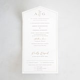 "kouignette" - Savvy Wedding Invitations in Chiffon by chocomocacino - Front Open