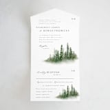 "Somerset" - Savvy Wedding Invitations in Evergreen by Melanie Kosuge - Front Open
