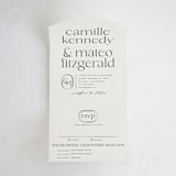"Modern Monogram" - Savvy Wedding Invitations in Latte by Jackie Crawford - Front Open