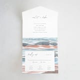 "waves" - Savvy Wedding Invitations in Beachy by Pixel and Hank - Front Open
