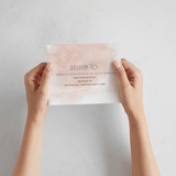 "First light" - Savvy Wedding Invitations in Blush by Itsy Belle Studio - How it works