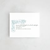 "Bloom" - Savvy Wedding Invitations in Waterfall by Kelly Watkins - FREE Recipient Addressing