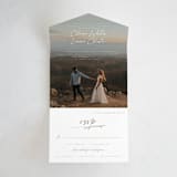 "Full Photo" - Savvy Wedding Invitations in Chiffon by Orasie - Front Open