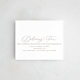 "Luxe script" - Savvy Wedding Invitations in Pearl by Hooray Creative - FREE Recipient Addressing