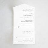 "Align" - Savvy Wedding Invitations in Cotton by Jennifer Postorino - Front Open