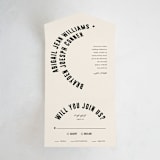 "Spin" - Savvy Wedding Invitations in Cream by Pixel and Hank - Front Open