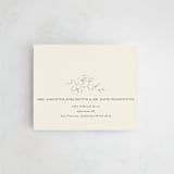 "Wonderful Tonight" - Savvy Wedding Invitations in Oreo Creme by Design Lotus - FREE Recipient Addressing