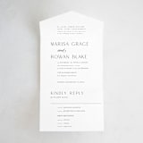 "Classic Chic" - Savvy Wedding Invitations in Pearl by Shirley Lin Schneider - Front Open