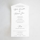 "Belle Romance" - Savvy Wedding Invitations in Onyx by Katherine Moynagh - Front Open