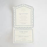 "Florence" - Savvy Wedding Invitations in Sky by Kelly Watkins - Front Open
