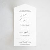 "Join Together" - Savvy Wedding Invitations in Inked by Design Lotus - Front Open