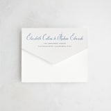 "SweetHearts" - Savvy Wedding Invitations in Periwinkle by Design Lotus - Closed