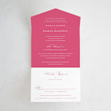"Everlasting" - Savvy Wedding Invitations in Carnation by Jennifer Postorino - Front Open