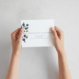 "Blue Bells" - Savvy Wedding Invitations in Cornflower by Mere Paper - How it works